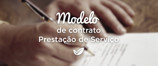 Modelo de contrato de prestação de serviços